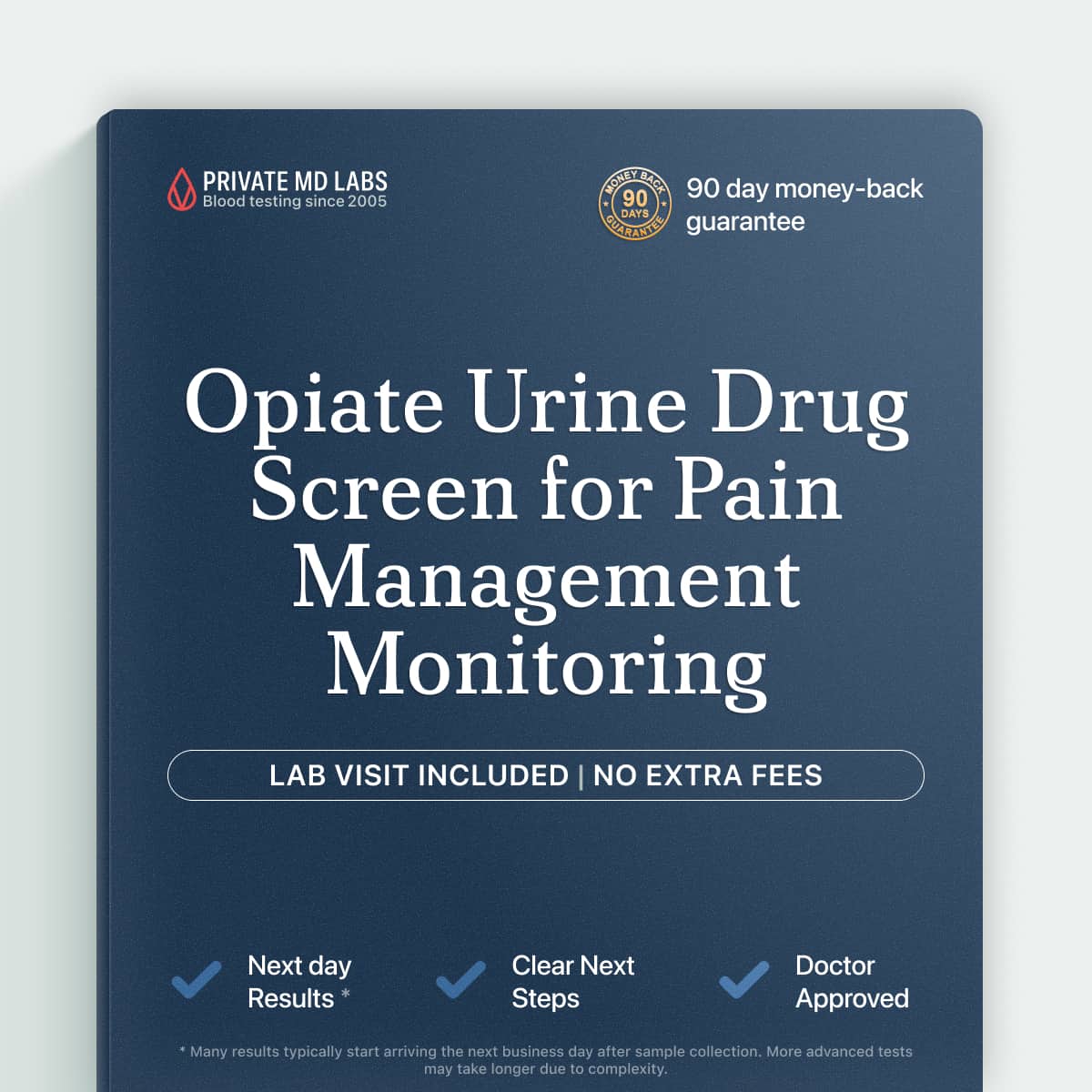 Urine opiate drug screen for pain management and treatment compliance monitoring