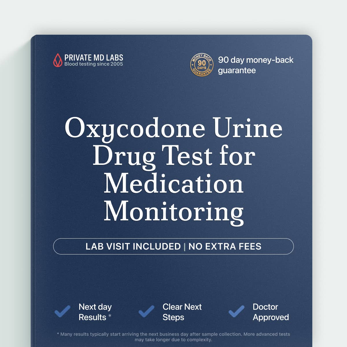 Urine drug test for monitoring oxycodone use and medication compliance