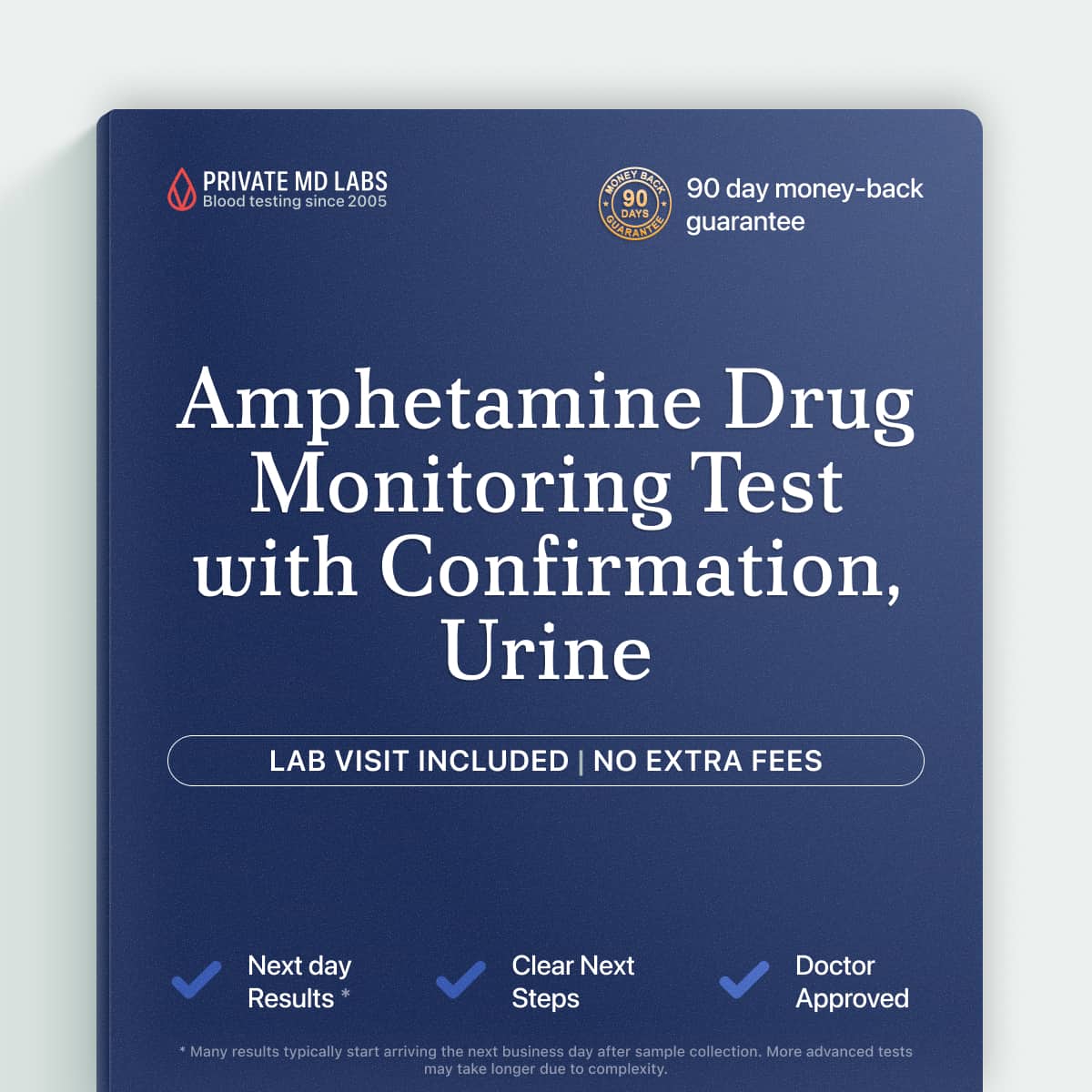 Urine drug monitoring test for amphetamine and methamphetamine compliance screening