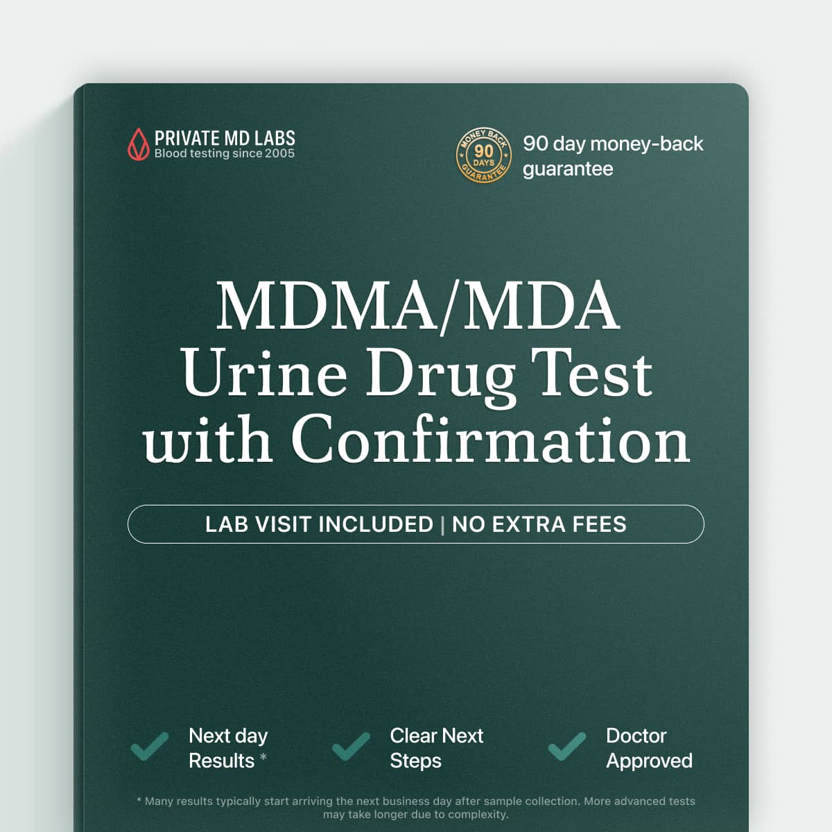 Urine drug monitoring test for MDMA/MDA compliance and detection screening