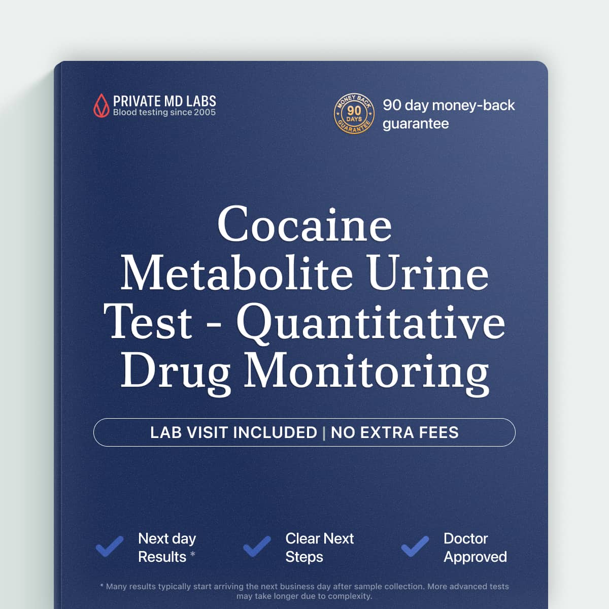Urine drug test for quantitative cocaine metabolite compliance monitoring