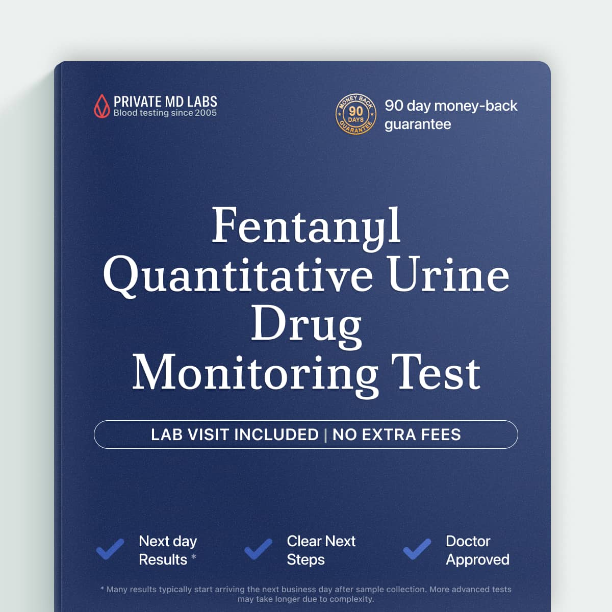Quantitative urine test for fentanyl compliance and prescription drug monitoring