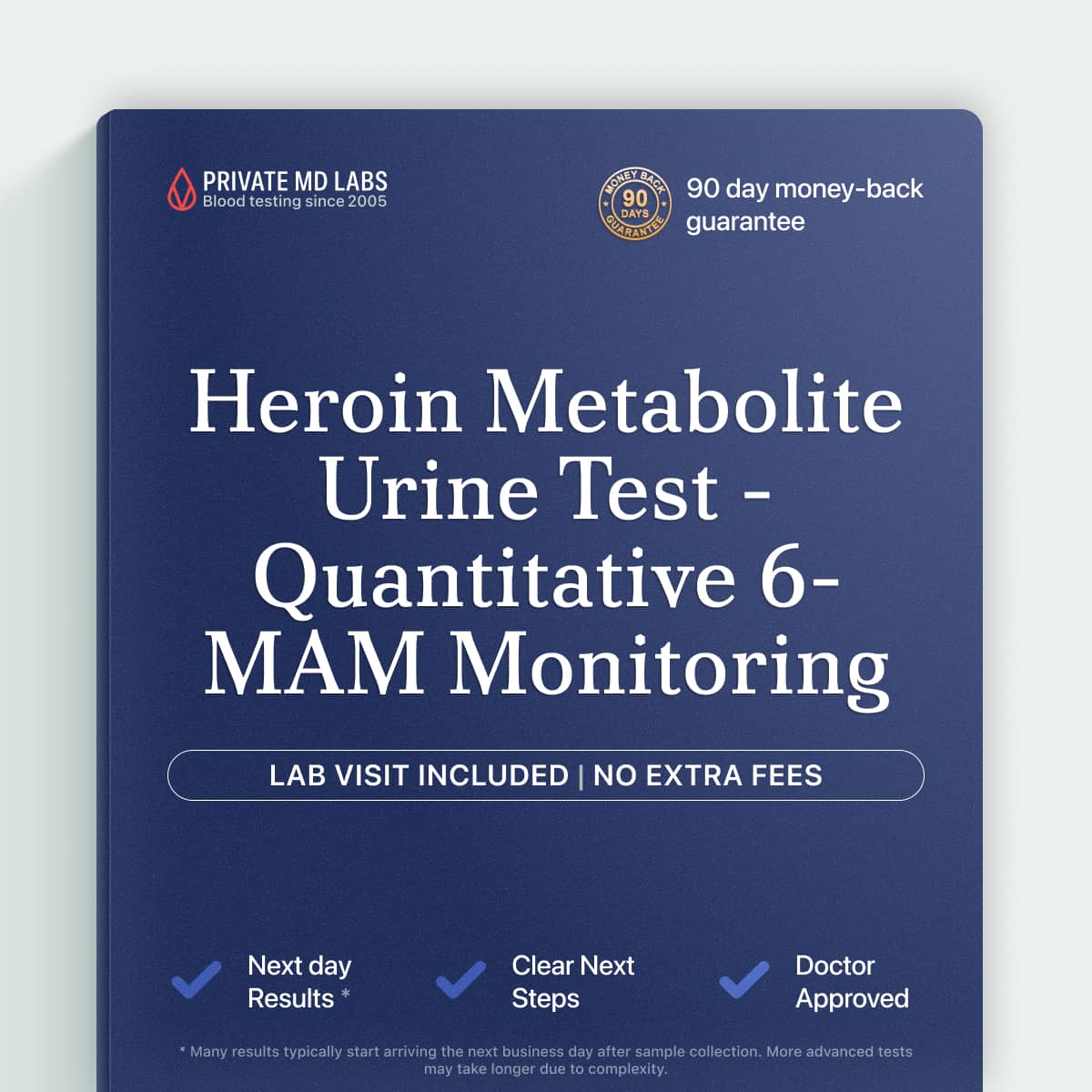 Quantitative urine test for 6-monoacetylmorphine, the primary heroin metabolite marker