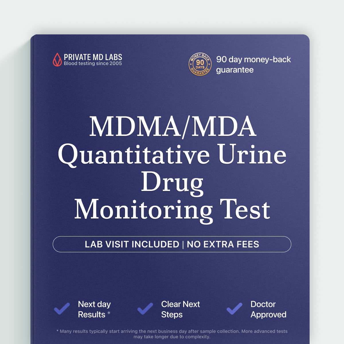 Quantitative urine drug monitoring test for MDMA/MDA compliance tracking
