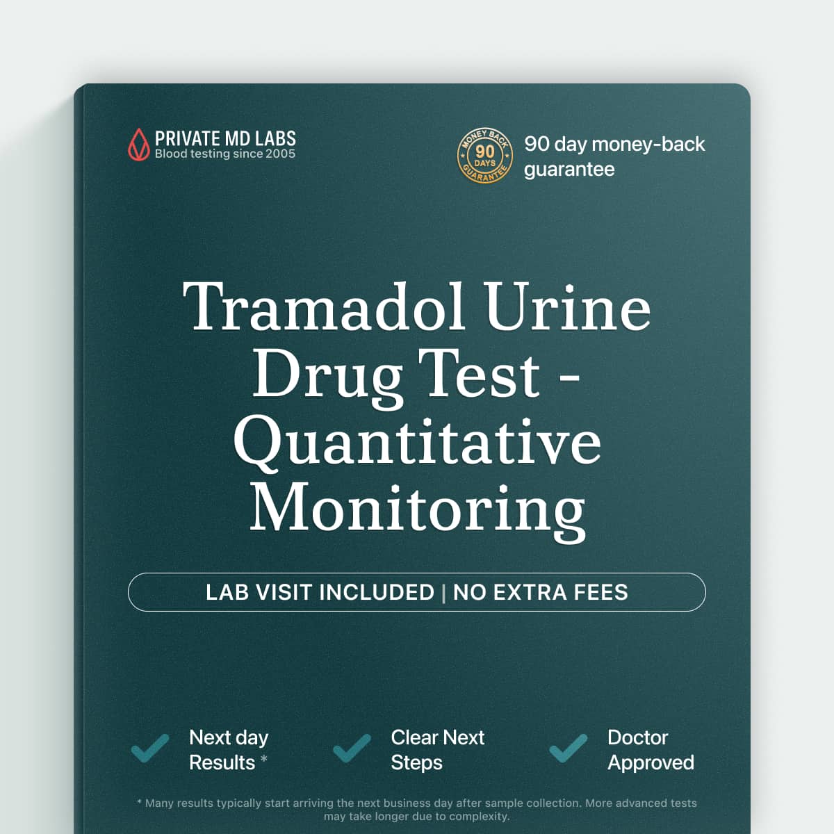 Tramadol urine drug test for pain management monitoring and medication compliance