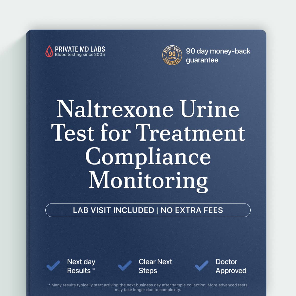 Naltrexone urine test for monitoring compliance in opioid or alcohol dependence treatment
