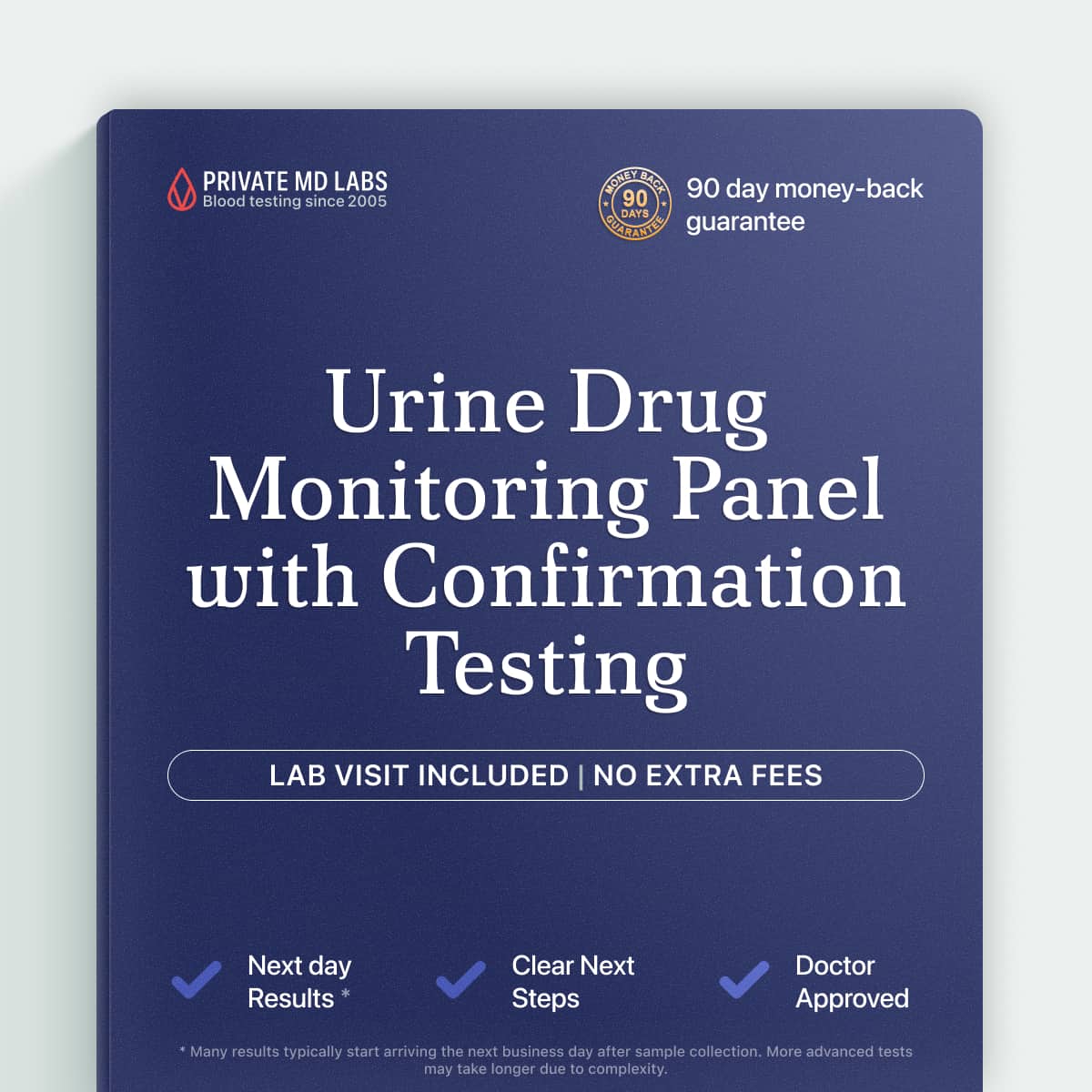 Urine drug monitoring panel for tracking prescription compliance and substance use