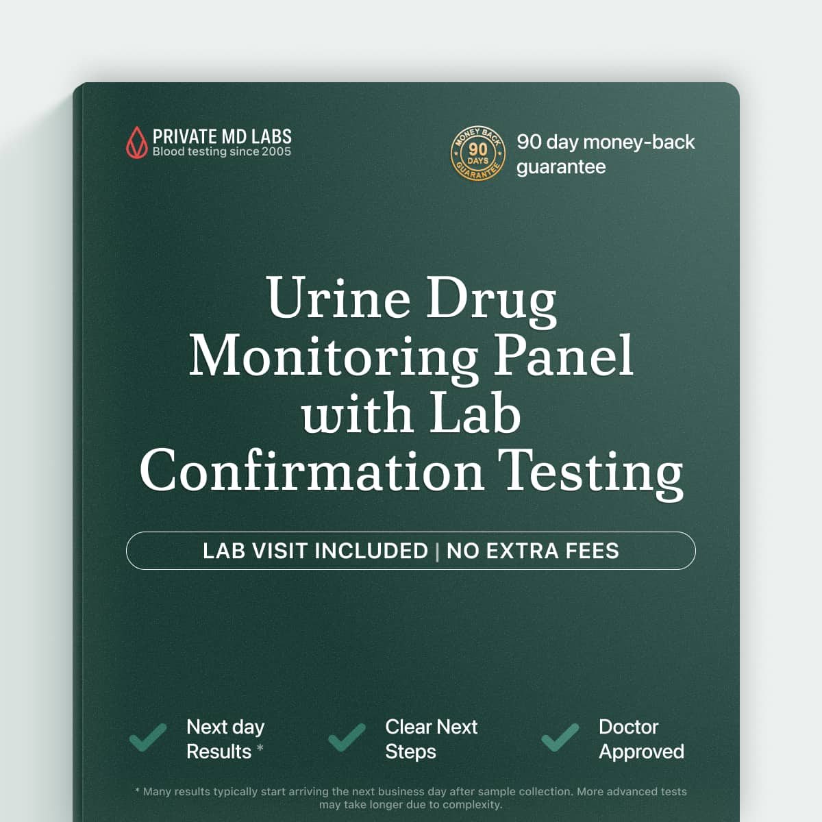 Urine drug monitoring panel for tracking prescription medication compliance and misuse