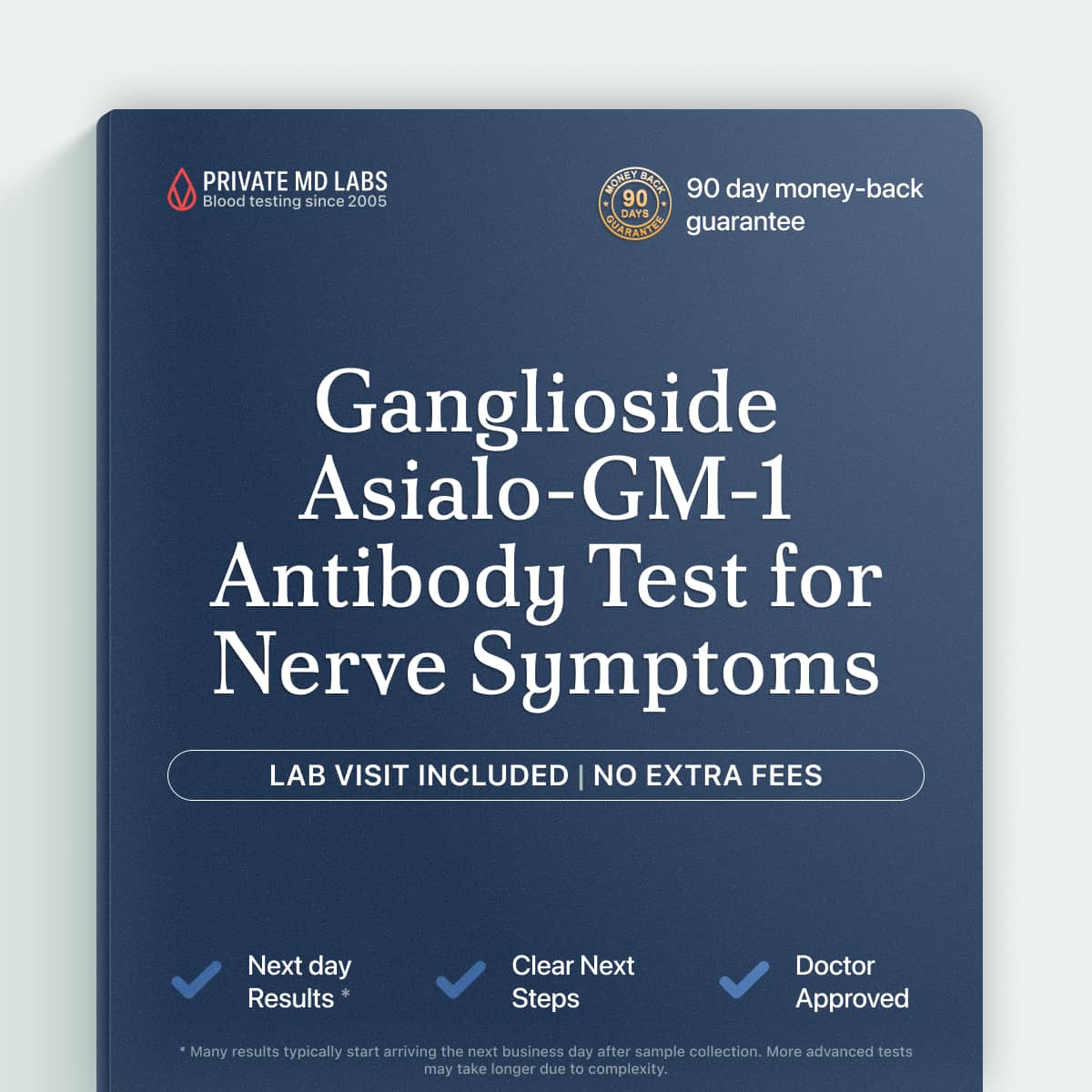 Specialized antibody test for neurological symptoms like nerve weakness and numbness