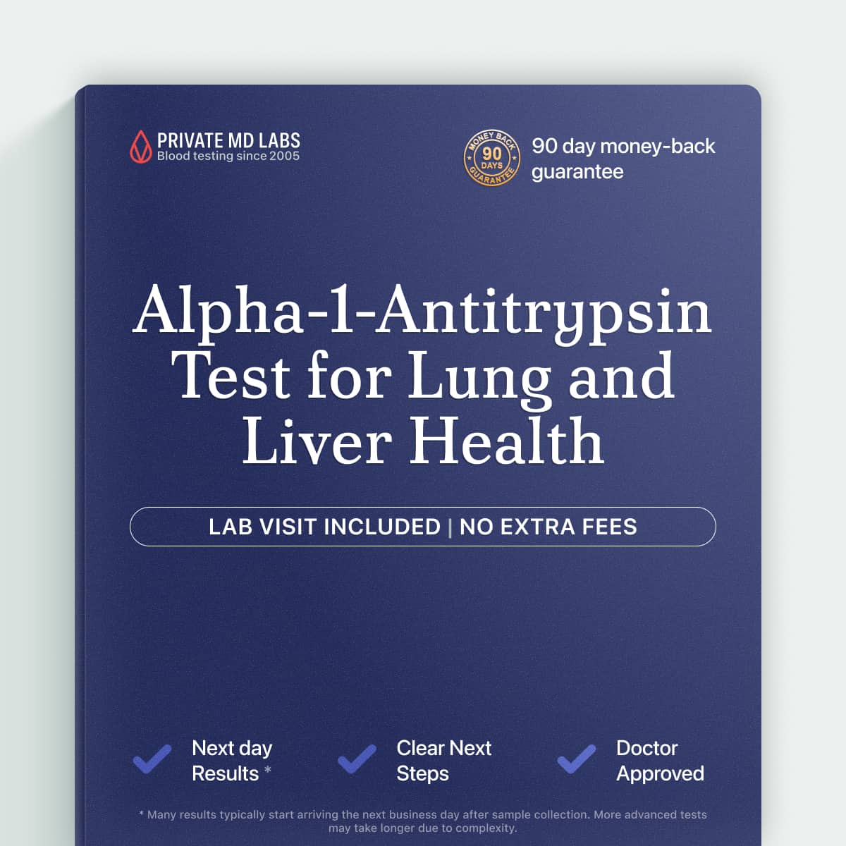 Alpha-1-antitrypsin test for family history of lung or liver disease