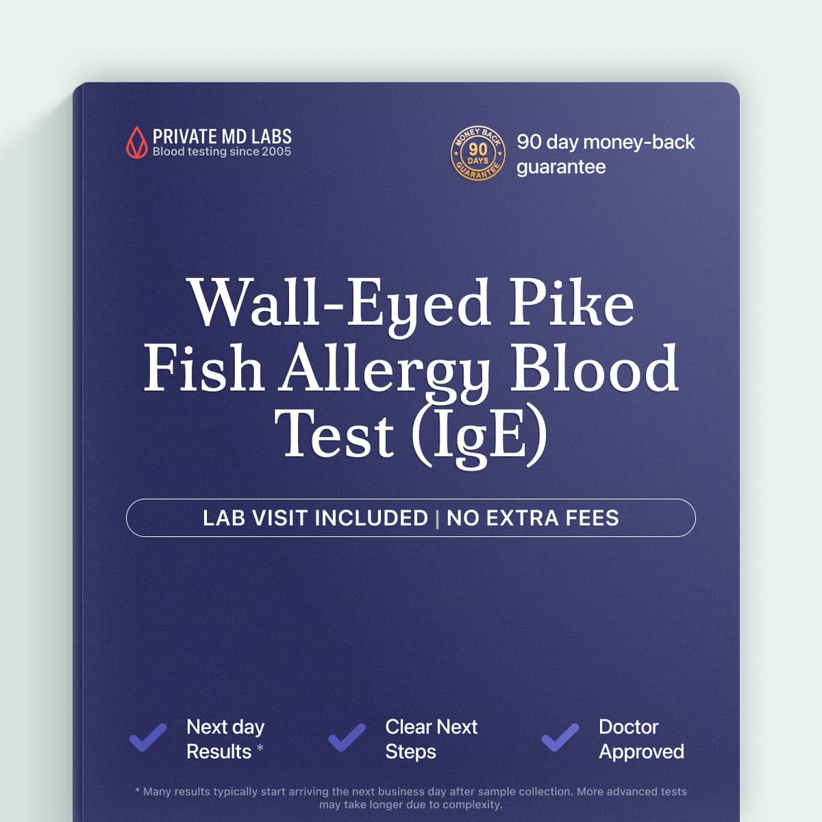 Allergy test for Wall-Eyed Pike fish allergy symptoms and food reactions