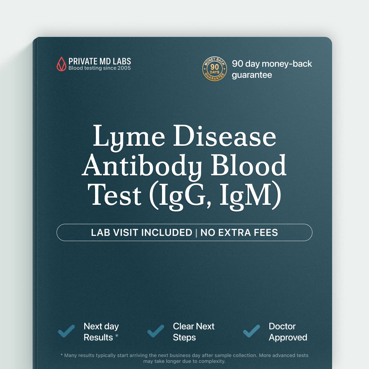 Lyme disease antibody test for people with tick exposure or joint symptoms