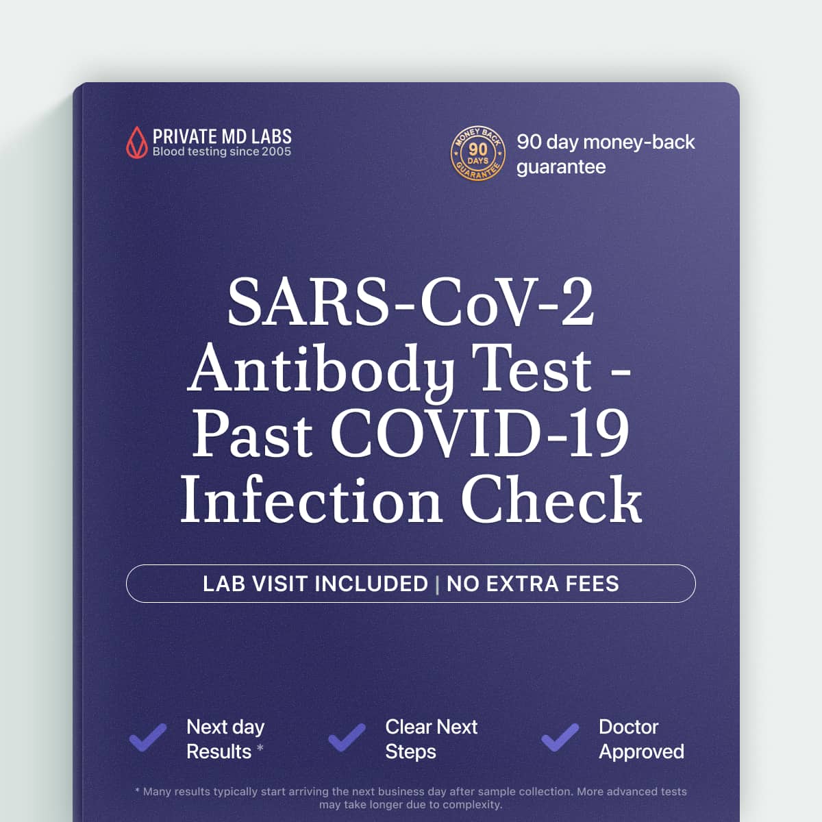 COVID-19 nucleocapsid antibody test for adults checking past infection status