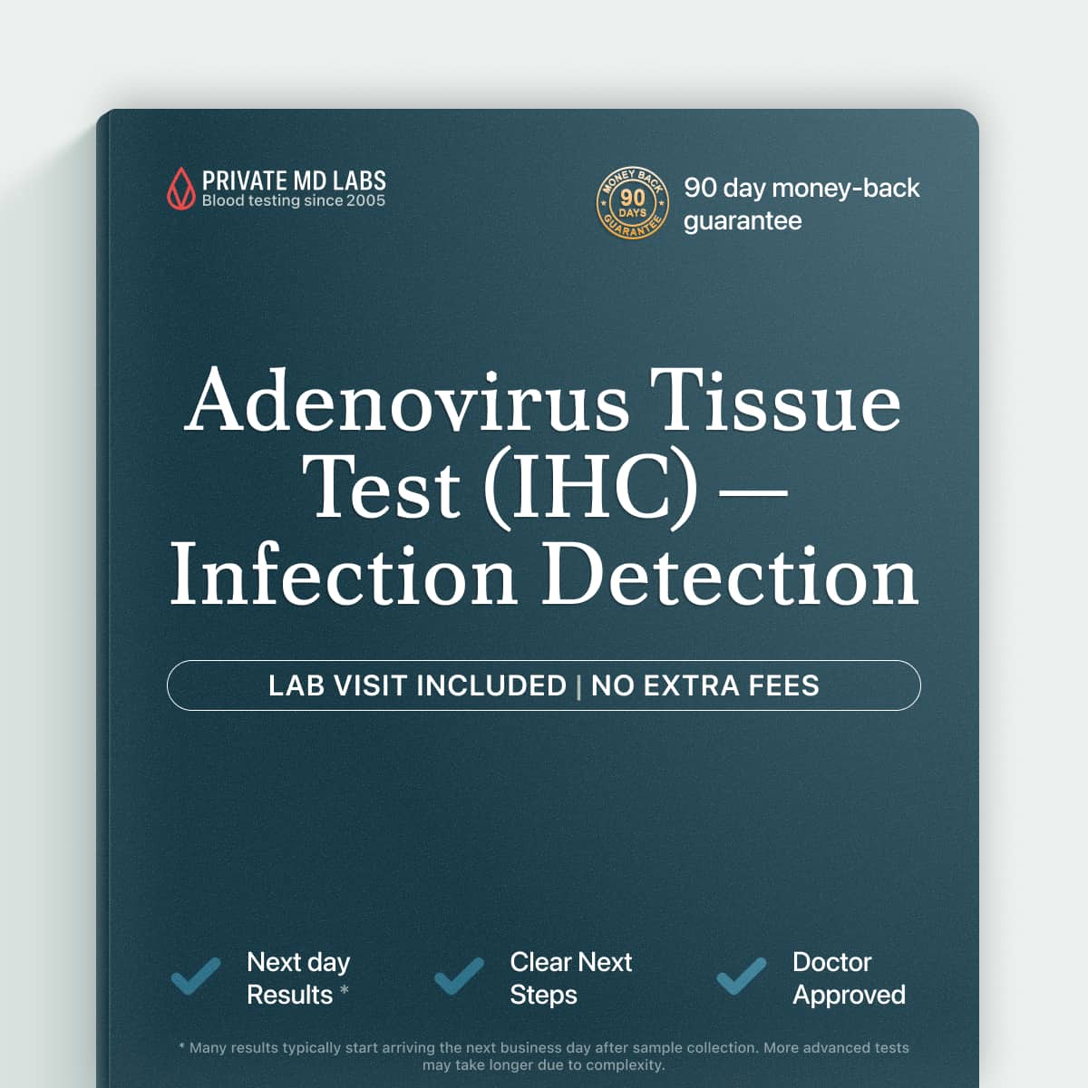 Adenovirus tissue test for patients with suspicious biopsy or infection concerns
