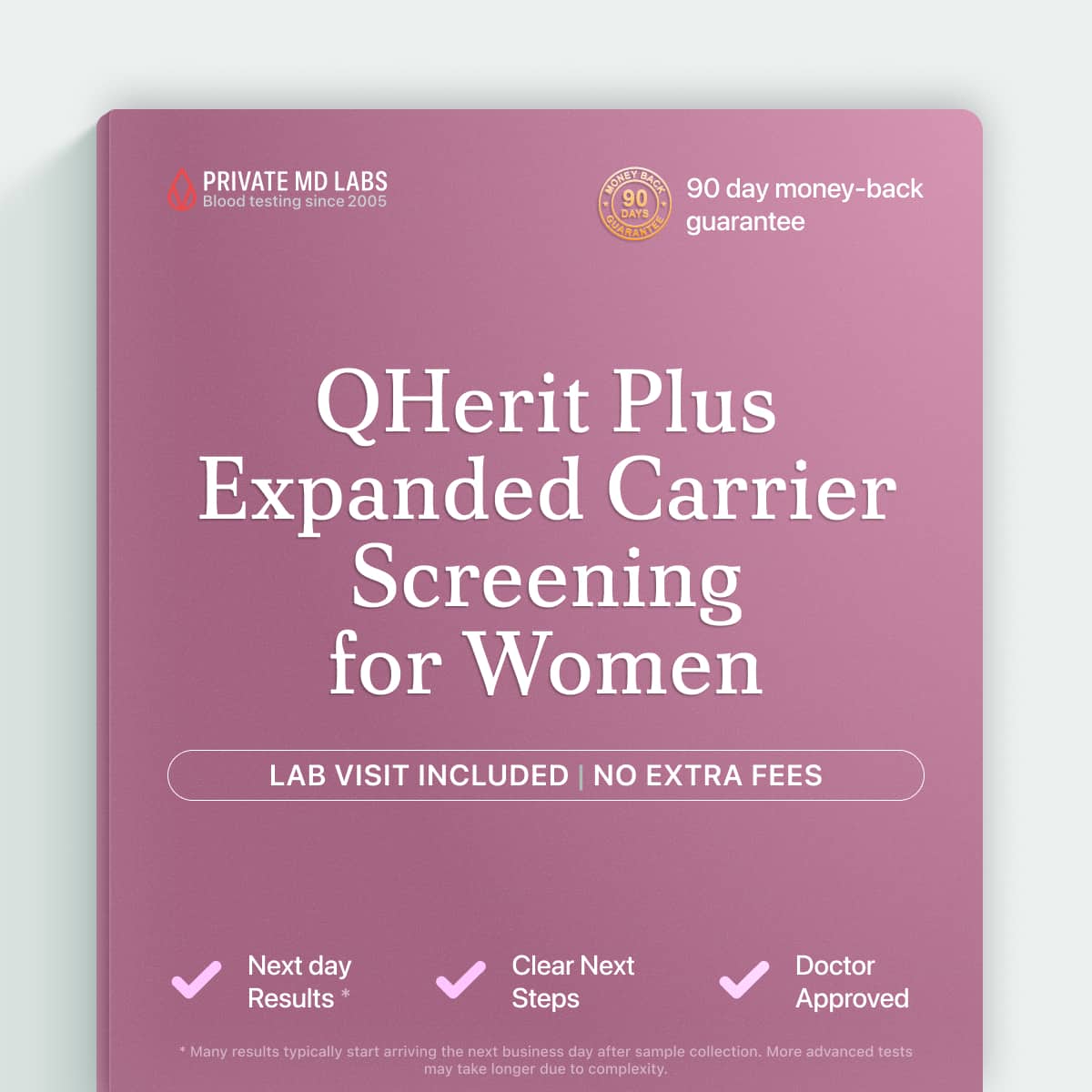 Expanded carrier screening for women planning pregnancy, covering 84 inherited conditions