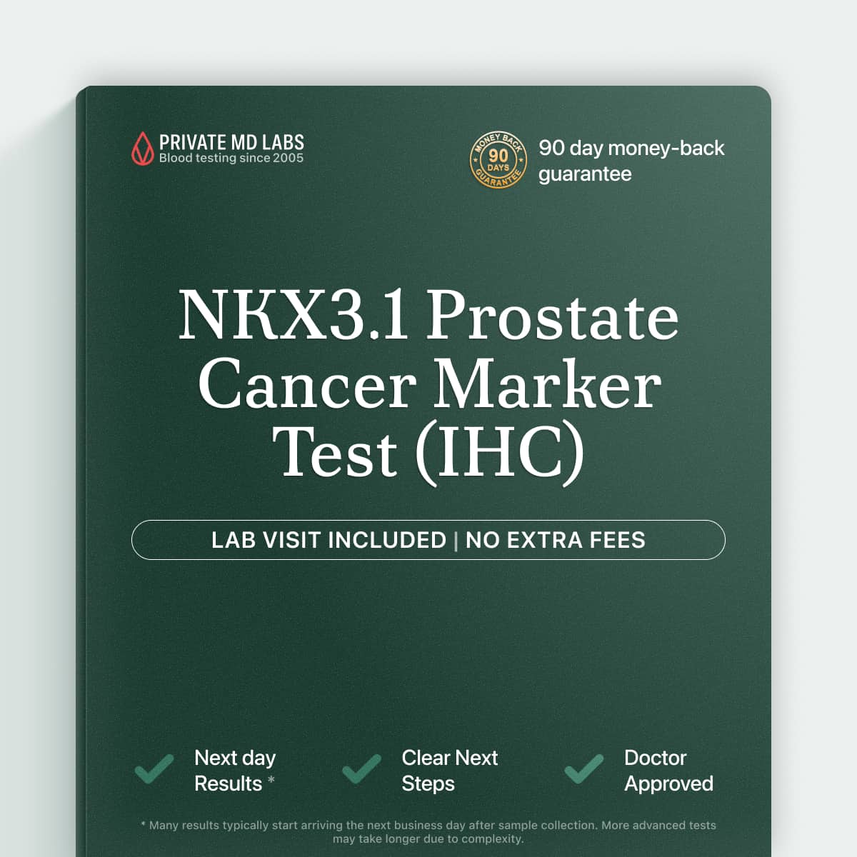 NKX3.1 IHC test for men evaluating possible prostate adenocarcinoma diagnosis