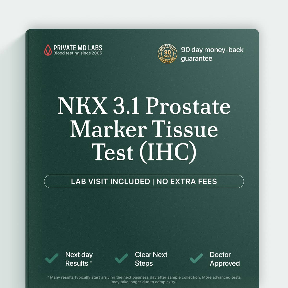 NKX 3.1 IHC test for men evaluating possible prostate cancer diagnosis