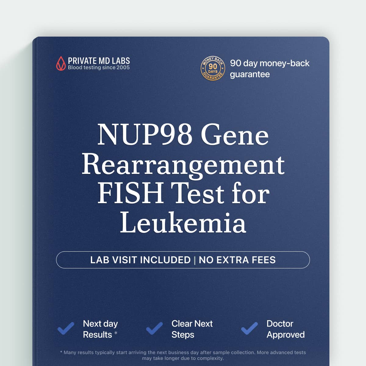 FISH test for NUP98 gene rearrangement in leukemia diagnosis and prognosis
