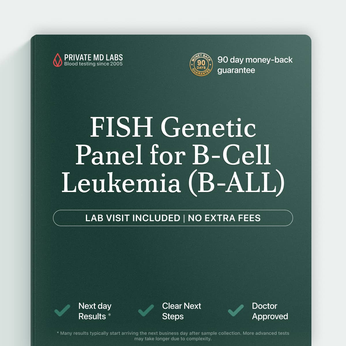 FISH genetic panel for B-cell leukemia diagnosis and treatment risk assessment