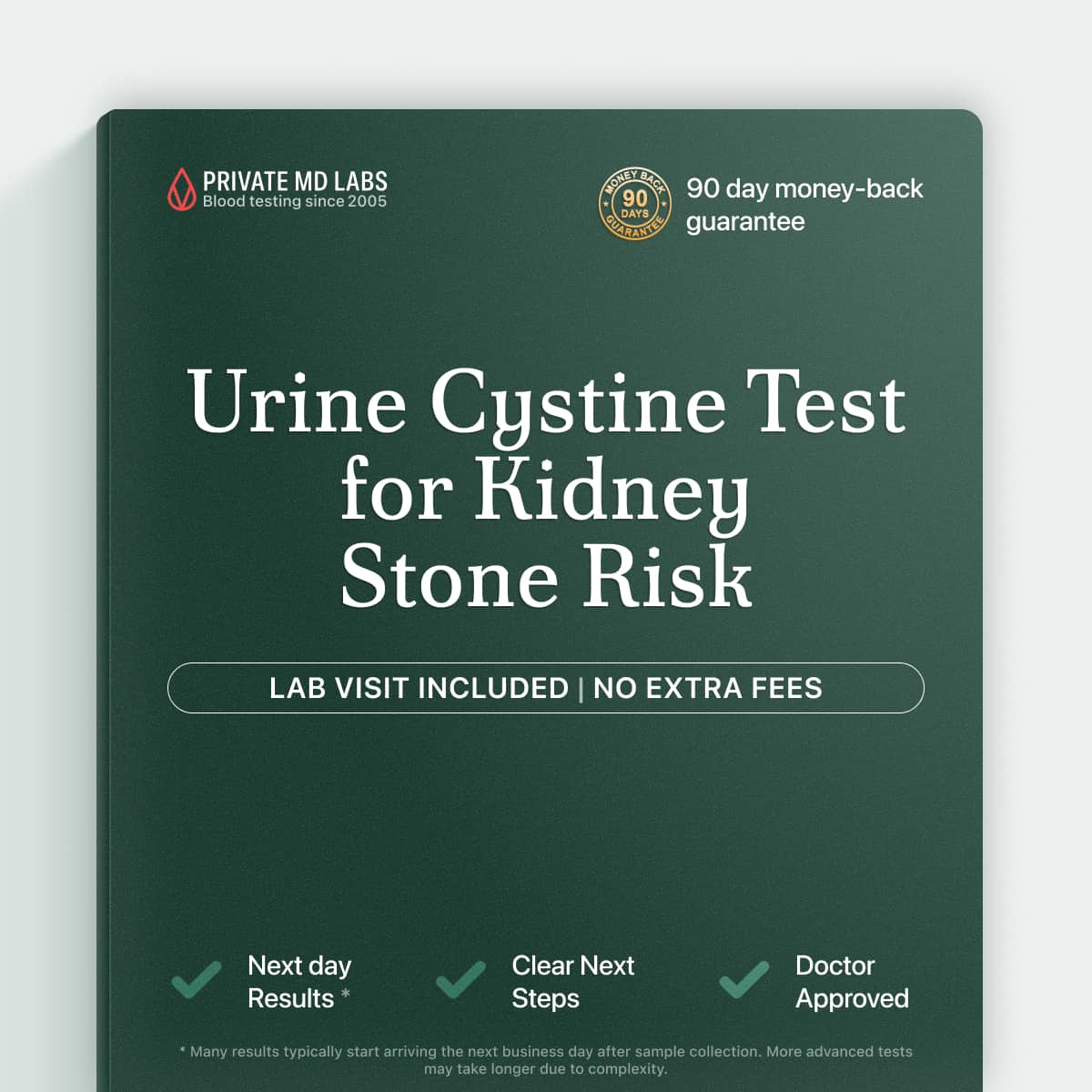 Urine cystine test for kidney stone evaluation and cystinuria screening in families