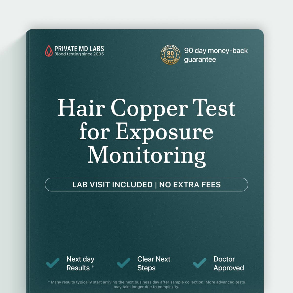 Hair copper test for monitoring environmental or occupational copper exposure