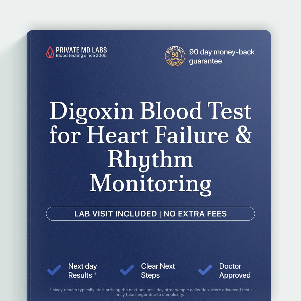 Digoxin blood test for heart failure and arrhythmia patients on digitalis therapy
