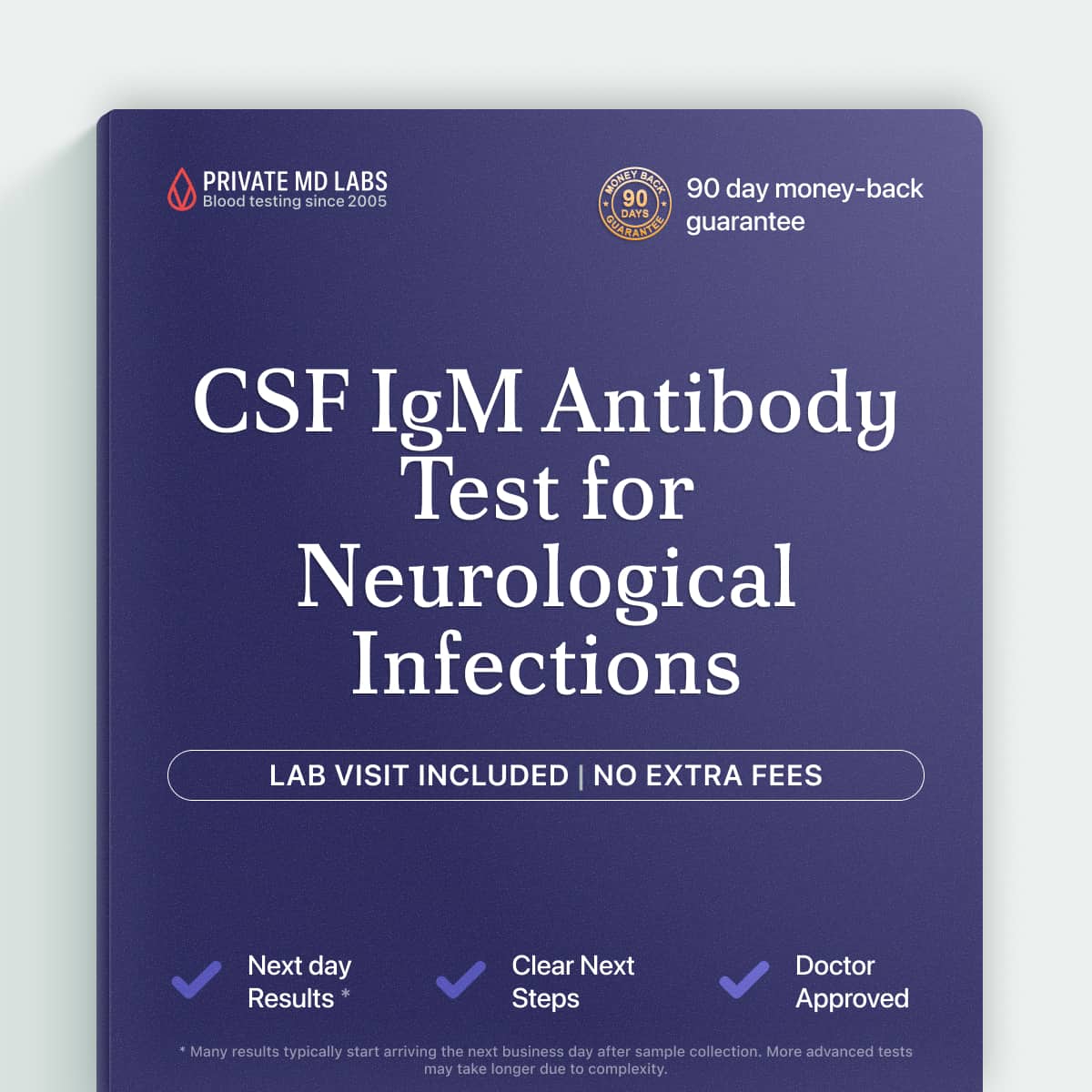 CSF IgM test for diagnosing central nervous system infections and inflammation