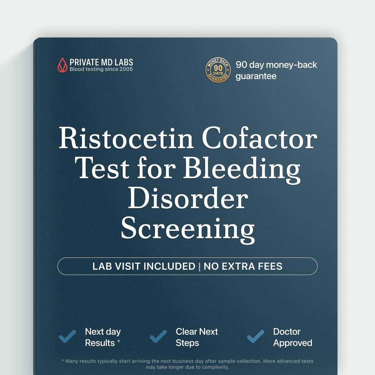 Ristocetin Cofactor test for evaluating von Willebrand disease and bleeding disorders