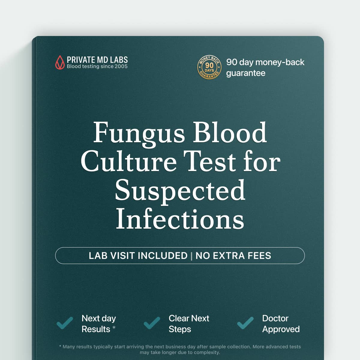 Blood fungus culture test for detecting suspected disseminated fungal infections