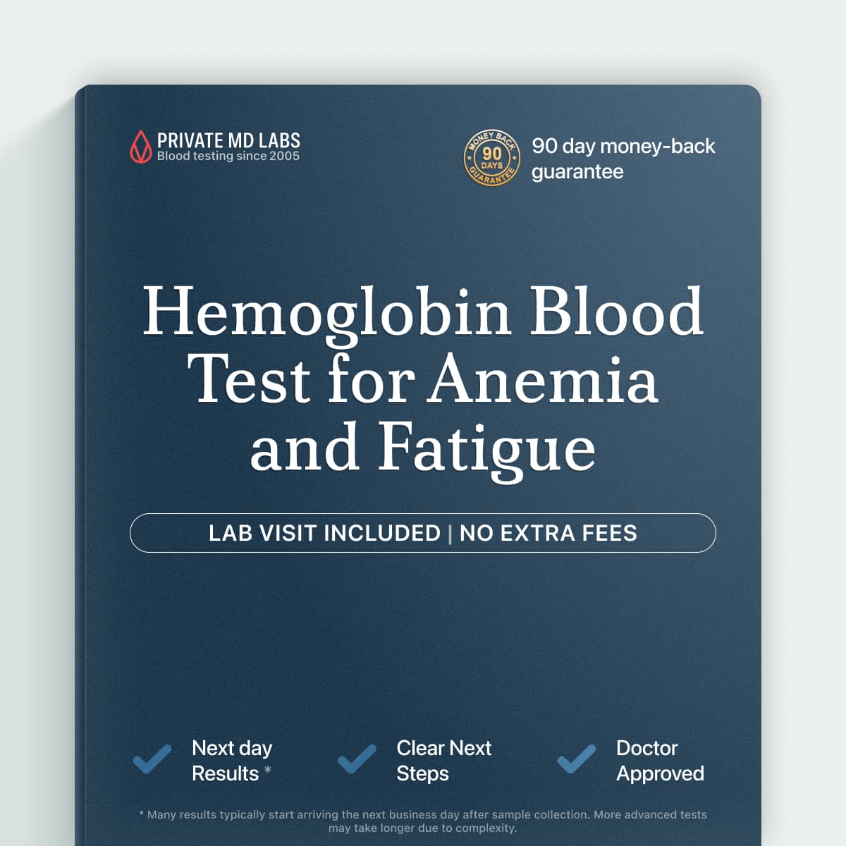 Hemoglobin blood test to check for anemia and low energy causes