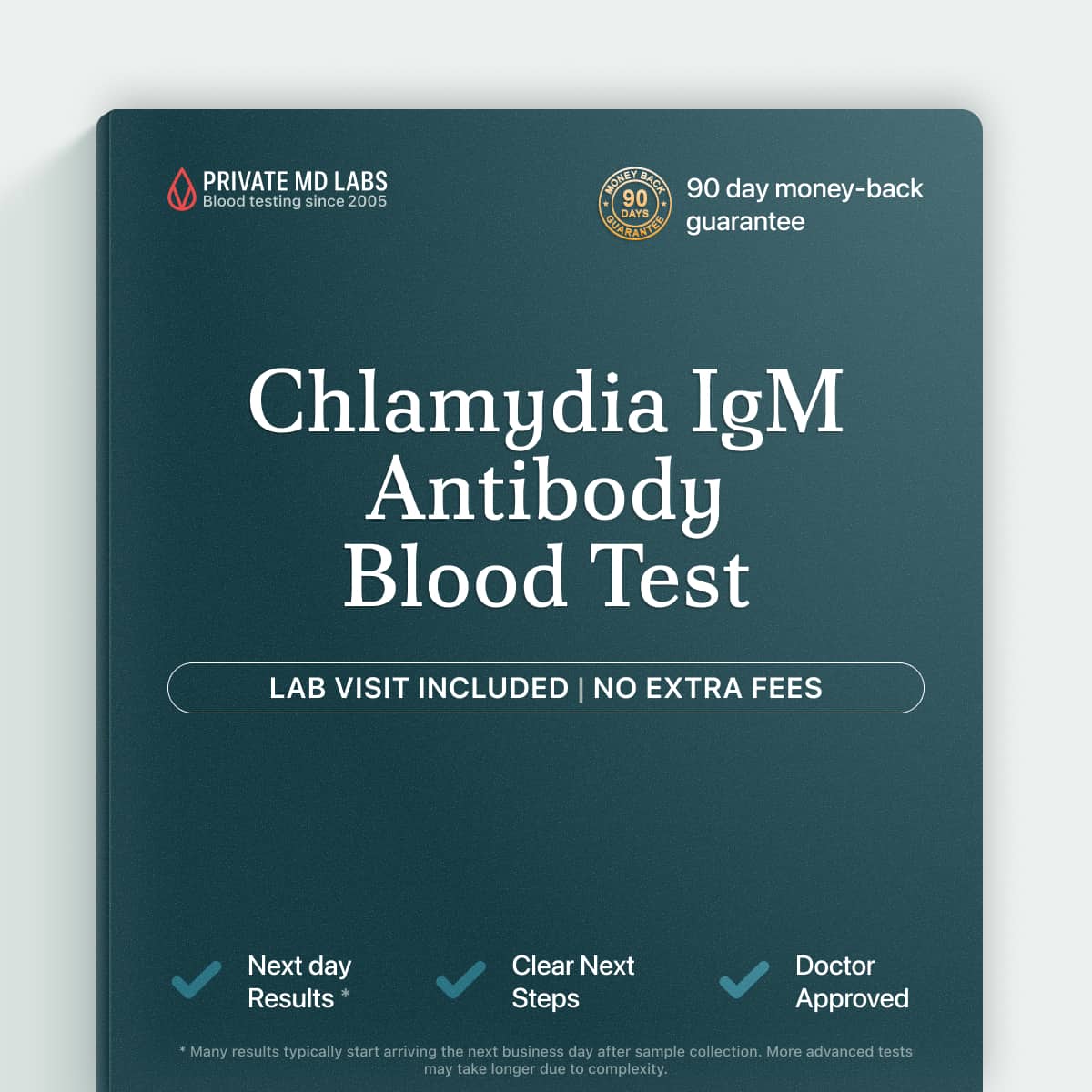 Chlamydia IgM antibody test for detecting recent or active urogenital infection