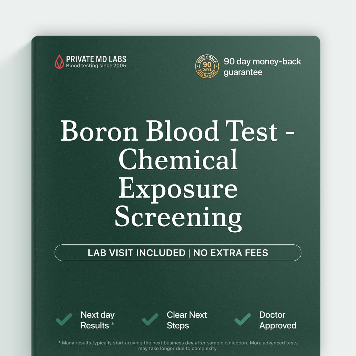 Boron blood test for checking toxic exposure or mineral levels