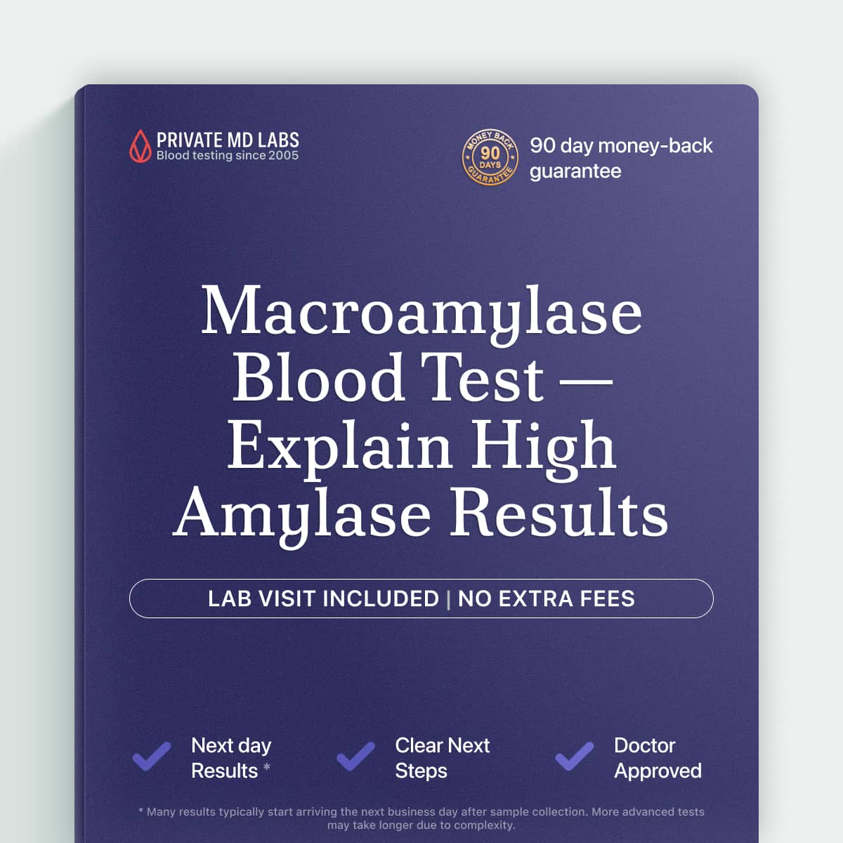 Macroamylase blood test for evaluating unexplained high amylase lab results