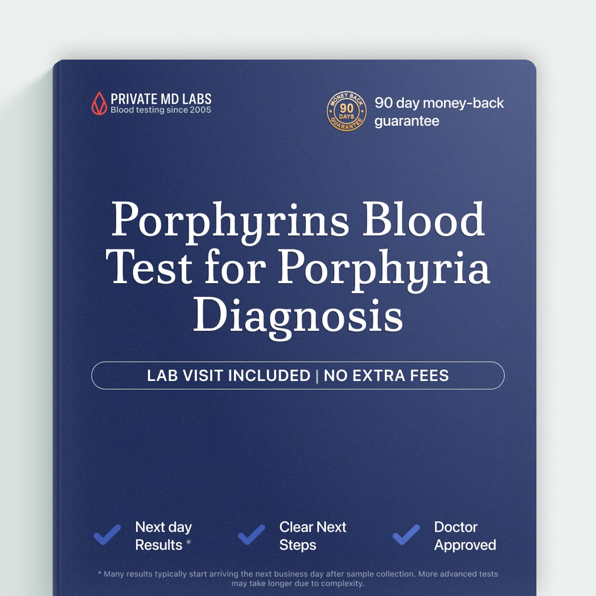 Specialized porphyrin test for patients with unexplained pain or skin symptoms
