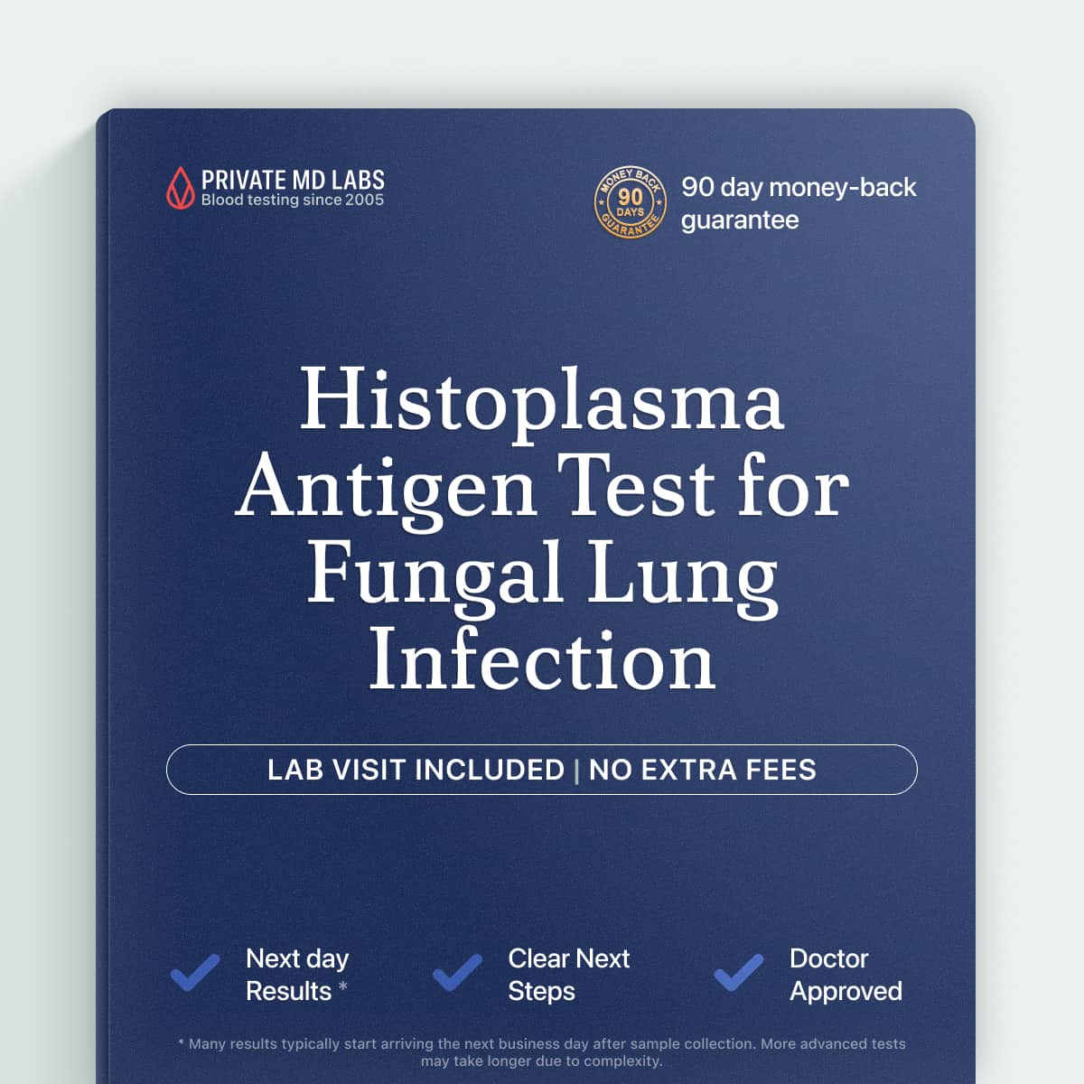 Histoplasma antigen test for diagnosing and monitoring fungal lung infection