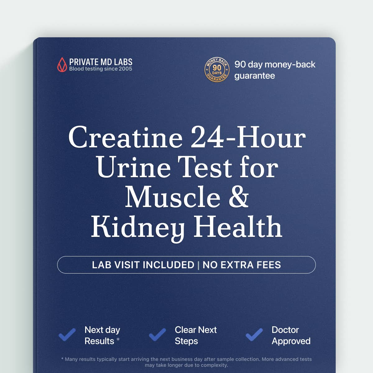 24-hour urine creatine test for muscle metabolism and kidney function evaluation