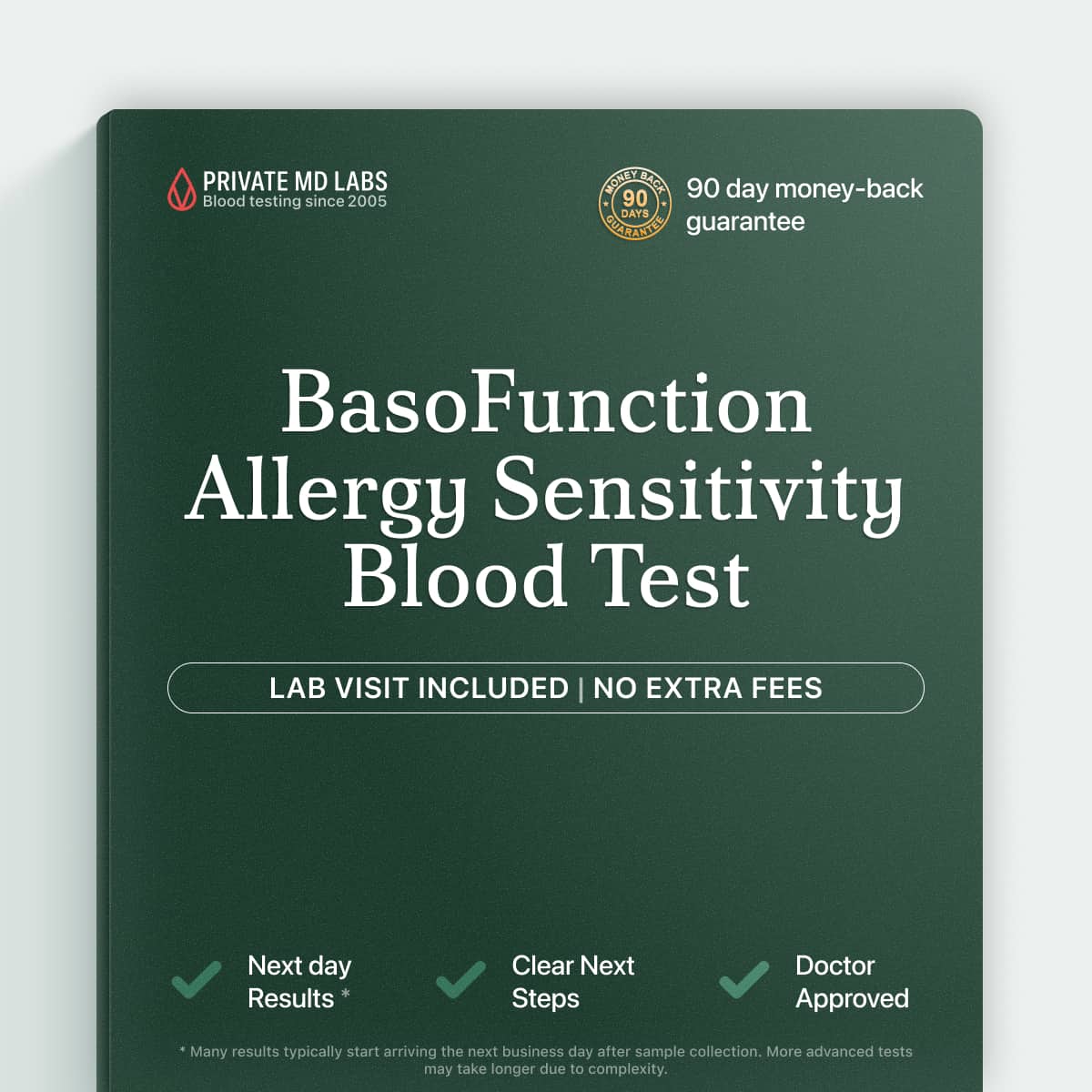 BasoFunction test for allergy sensitivity when skin or IgE testing isn't suitable
