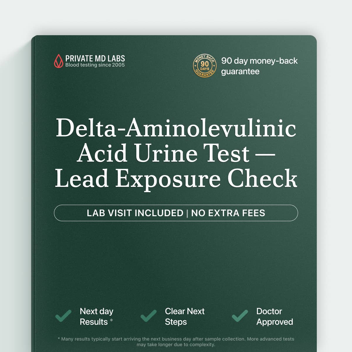 Delta-ALA urine test for detecting lead exposure and porphyrin metabolism issues