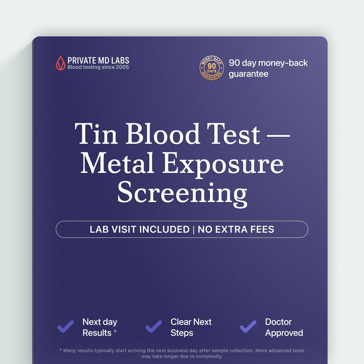 Tin blood test for checking metal exposure and toxicity levels
