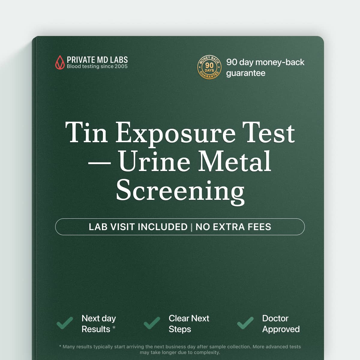 Urine tin exposure test for workers monitoring occupational metal exposure levels
