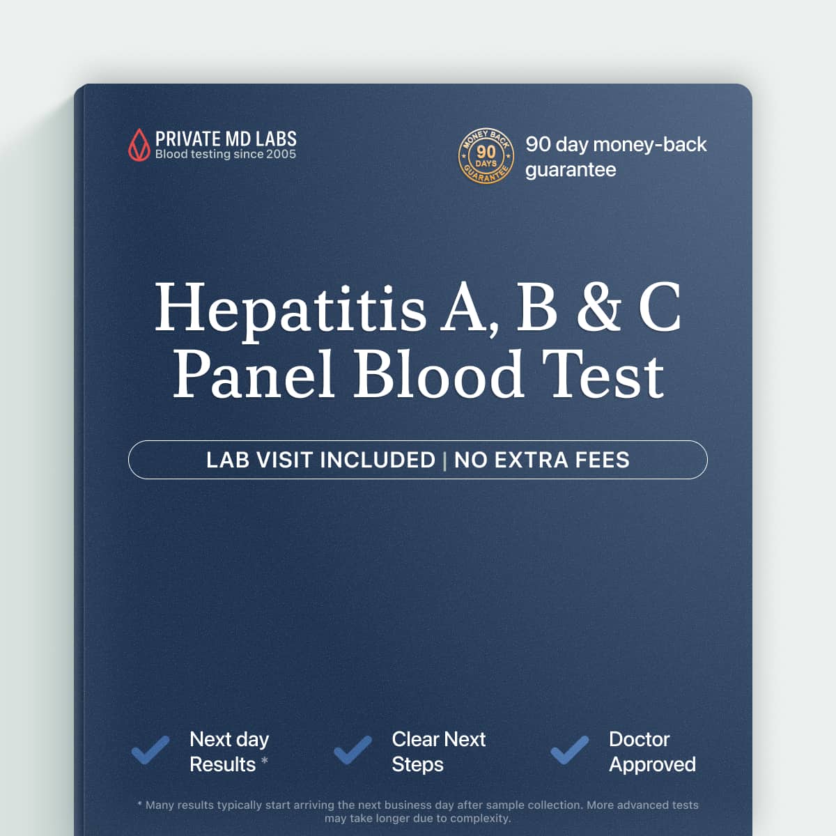 Hepatitis A, B, and C panel for detecting viral liver infection and immunity