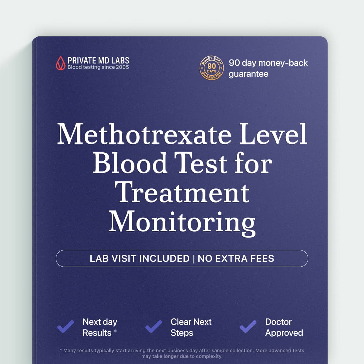 Methotrexate level test for cancer patients monitoring chemotherapy drug toxicity