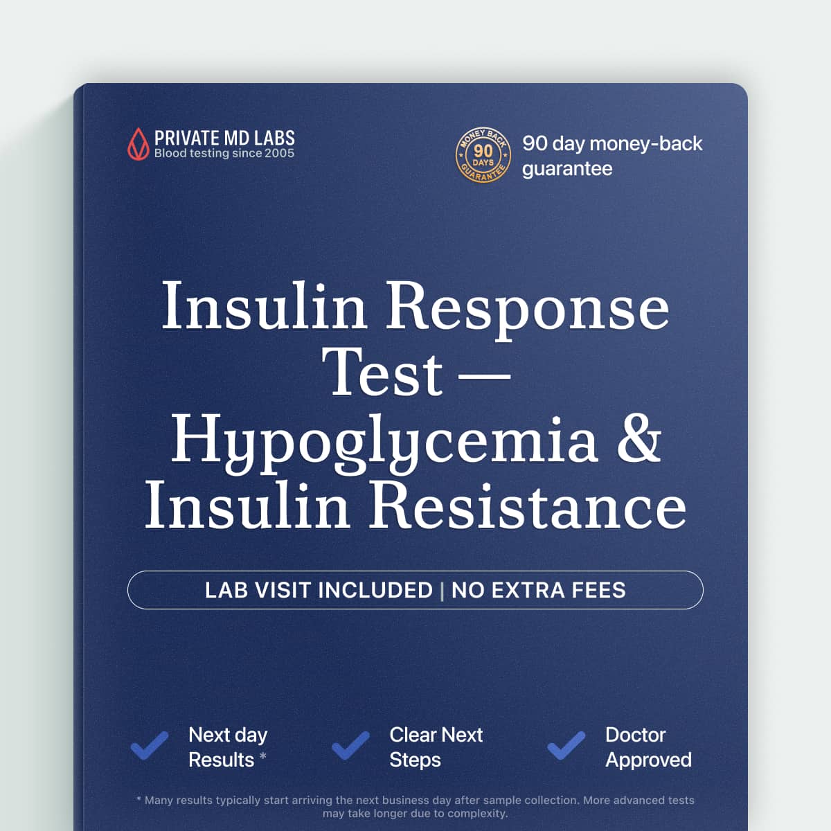 Insulin response test for glucose metabolism, hypoglycemia, and insulin resistance concerns