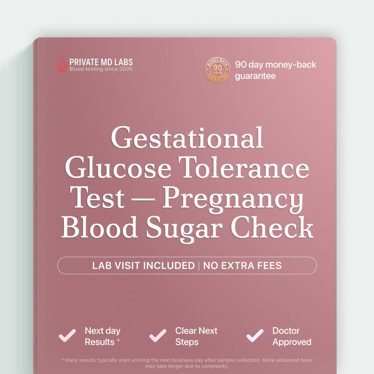Gestational glucose tolerance test for pregnant women screening for blood sugar issues