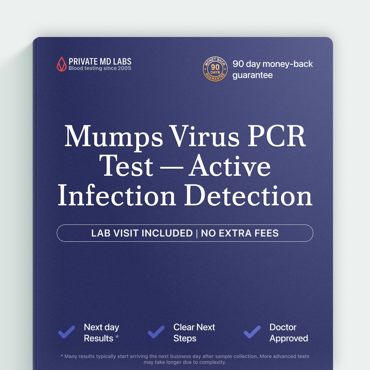 Mumps virus PCR test for diagnosing active mumps infection quickly