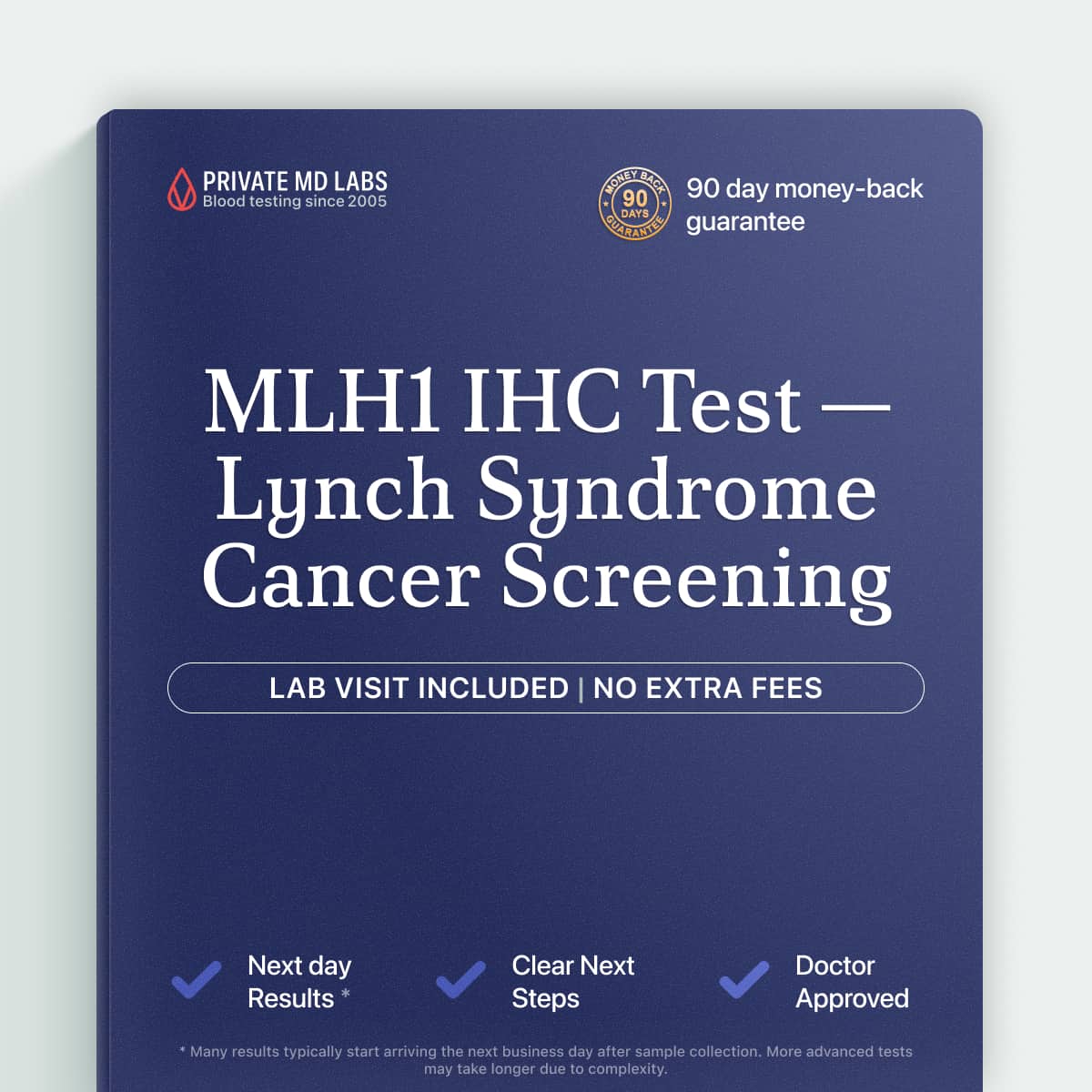 MLH1 IHC test for Lynch syndrome screening after colorectal or endometrial cancer diagnosis