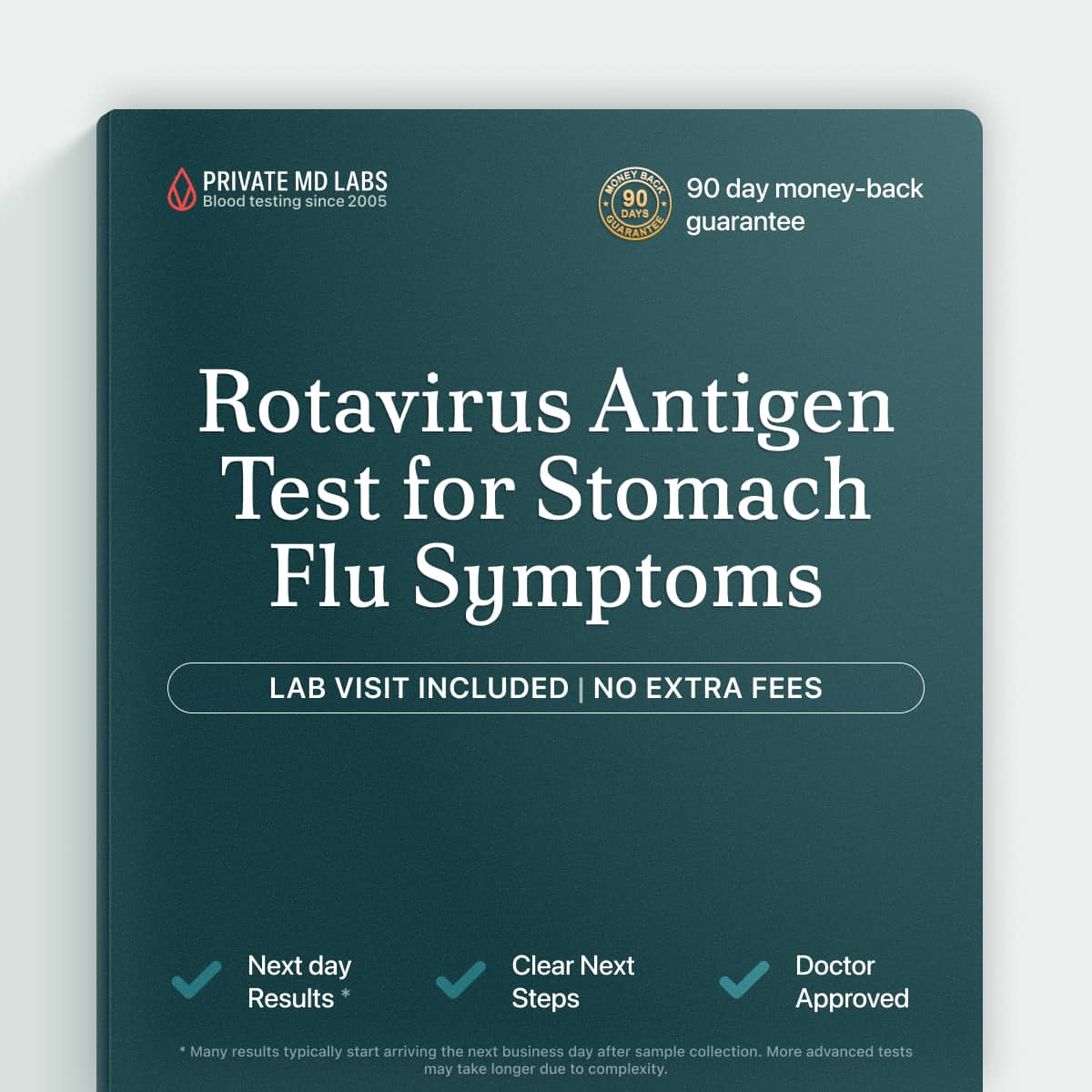 Rotavirus antigen test for children and elderly with gastroenteritis symptoms