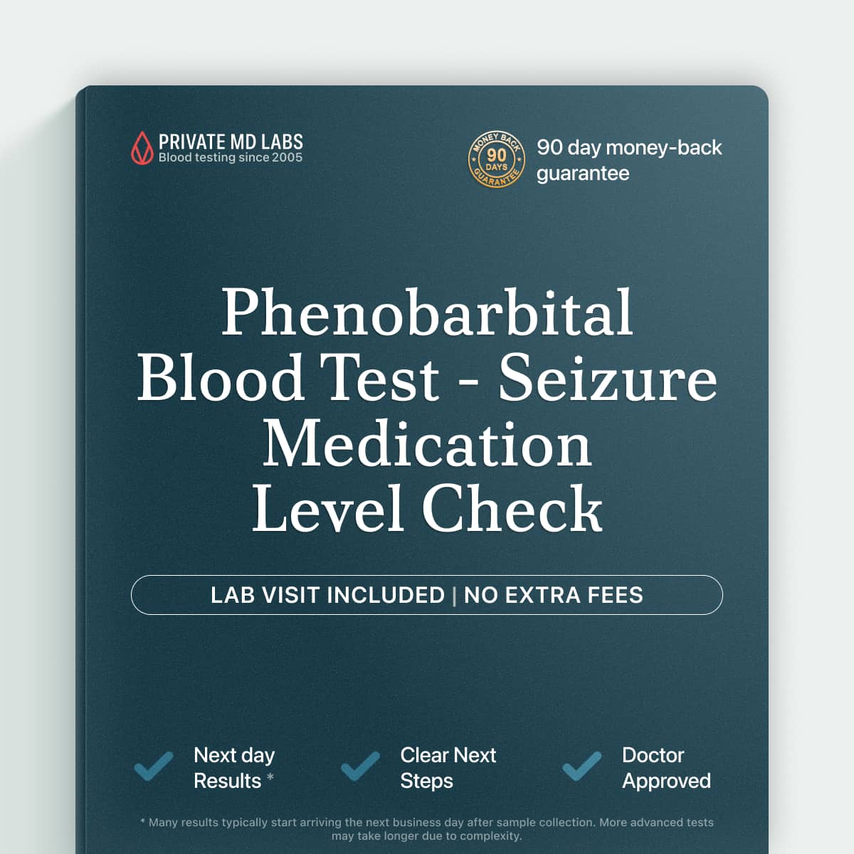 Phenobarbital blood test for monitoring anticonvulsant drug levels and seizure control