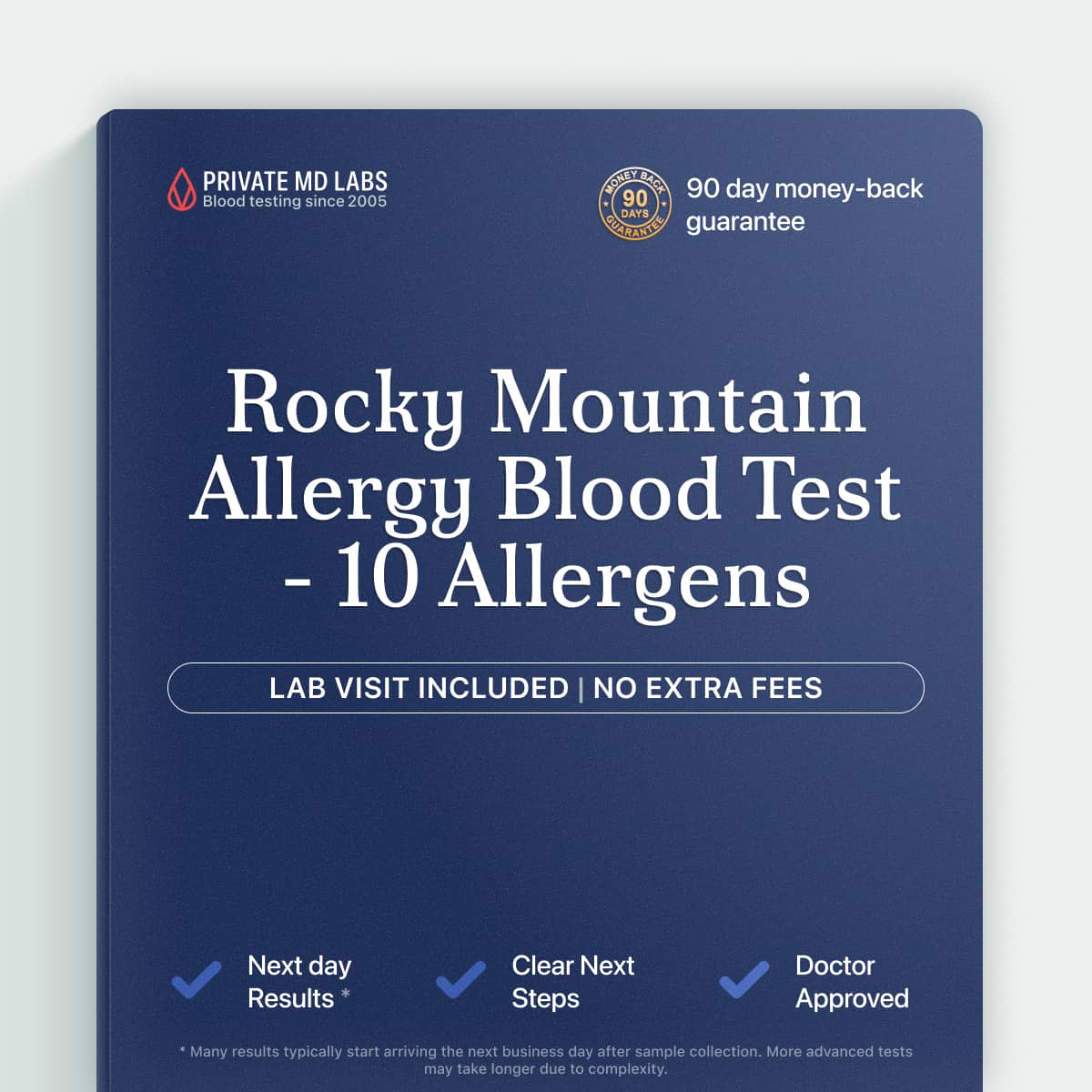 Allergy testing panel for Rocky Mountain residents with seasonal sneezing or congestion