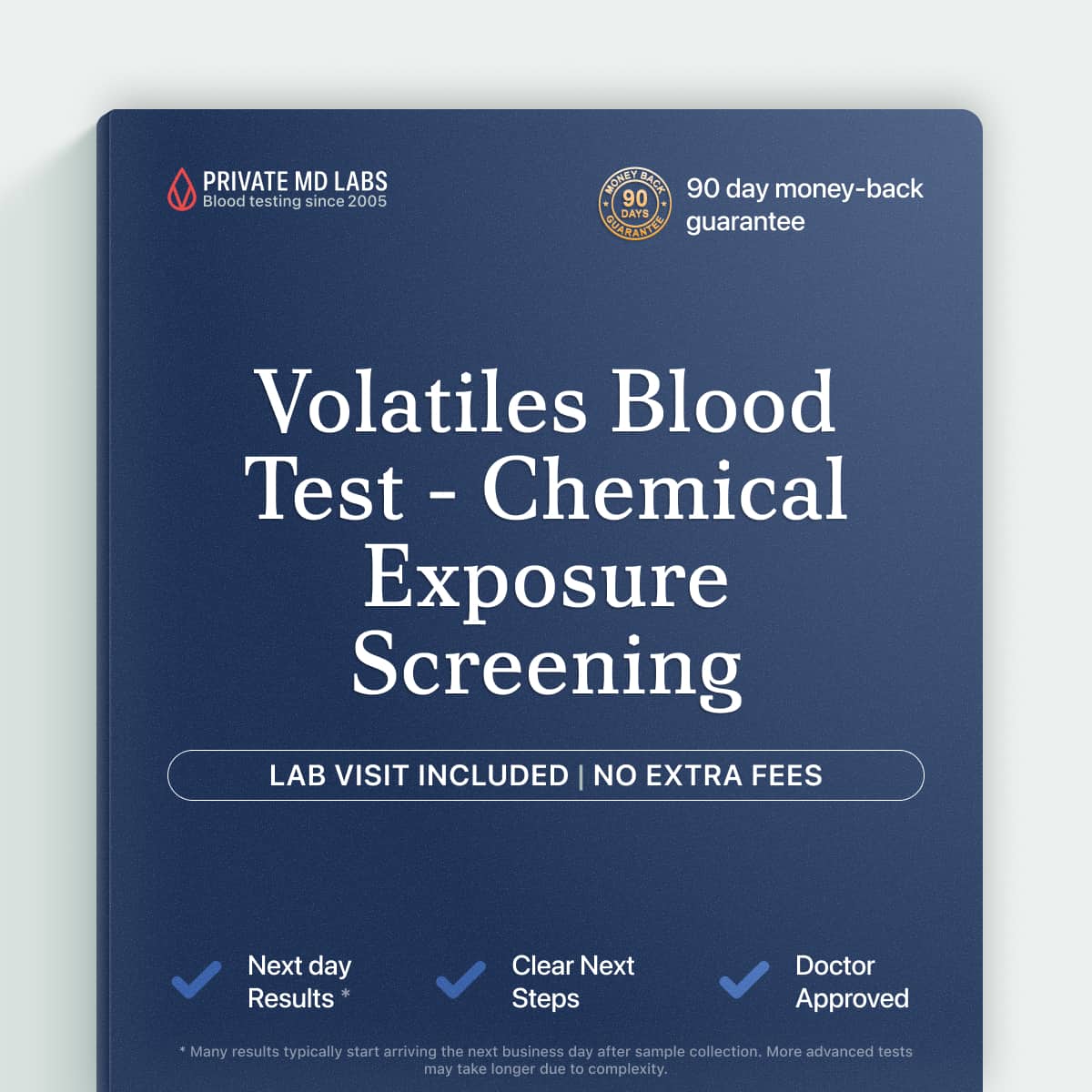 Volatiles blood test for detecting toxic solvent or chemical exposure